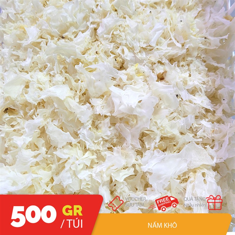 500gr nấm tuyết vụn trắng