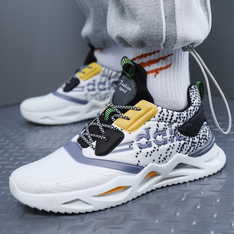 Giày thể thao nam sneaker đế uốn daiaa kiểu dáng mới