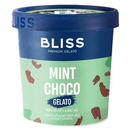 Kem hộp Bliss socola bạc hà (473ML)