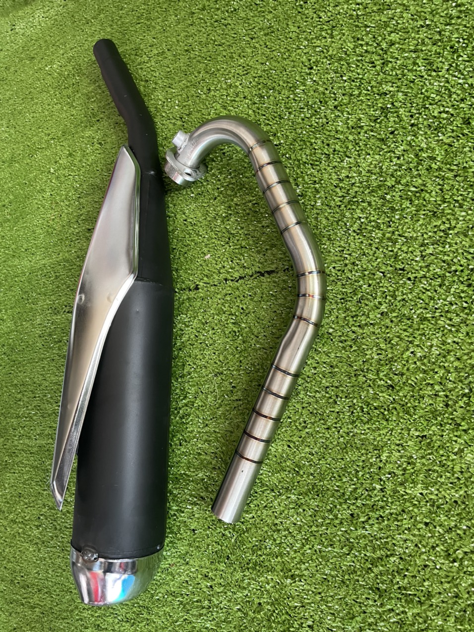 Pô raider giã zin móc nỉ full cổ 304 dành cho các dòng xe nha ae