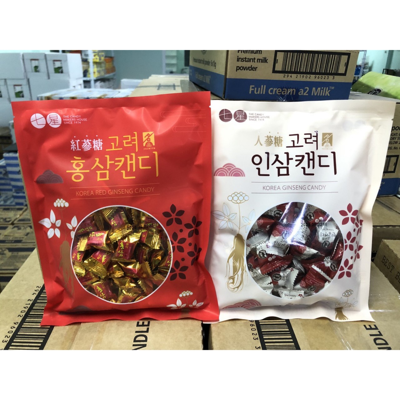 Kẹo Nhân Sâm Kẹo Hồng Sâm Hàn Quốc Korea Ginseng Candy 300g