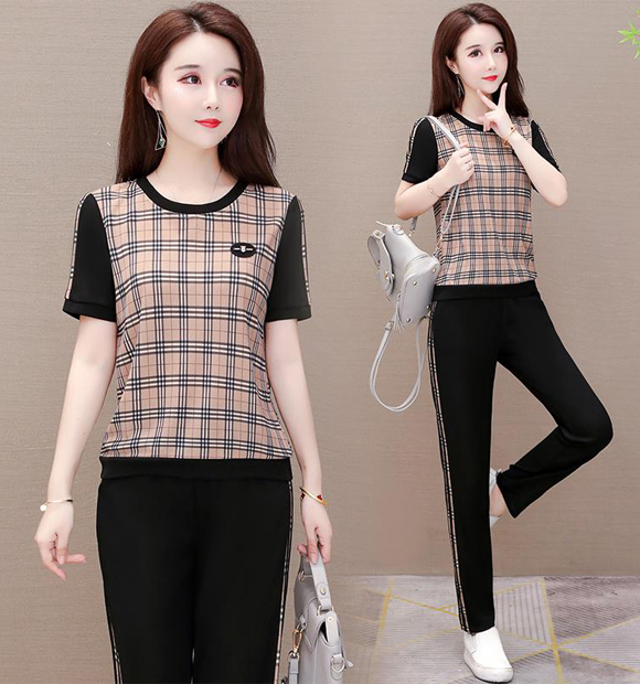 [HCM]Bộ đồ thể thao họa tiết phối sọc kèm logo TT428165 tay ráp lăng phong cách hiện đại trẻ trung cotton 100% mát lạnh co giãn thoáng mát giặt không xù
