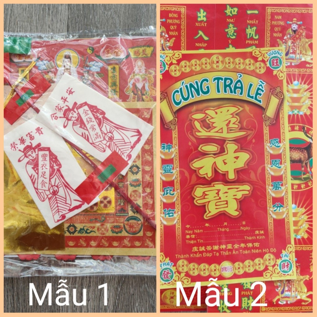 Giấy cúng trả lễ,cảm tạ thờ cúng