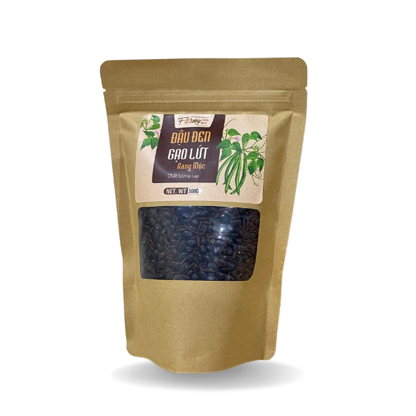 Trà đậu đen gạo lứt rang mộc forny with nuts gói 500g
