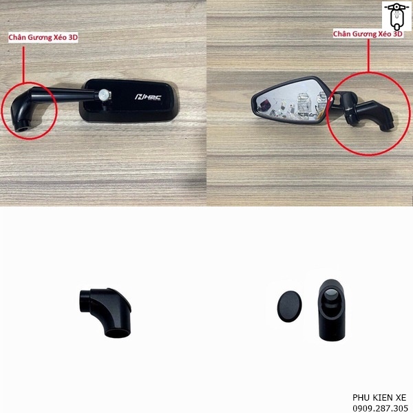 Chân gương xéo 3d cho các dòng xe
