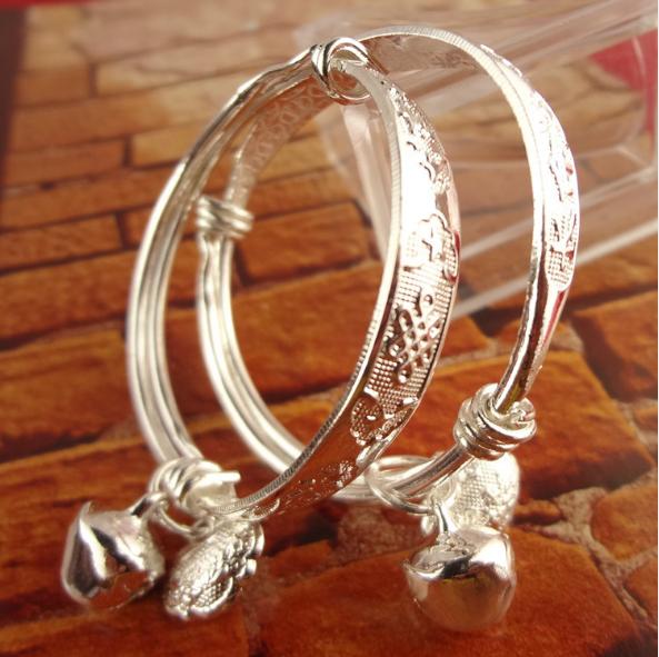 Lắc Tay , Lắc Chân Cho Bé Yêu 2 Chuông Cực Xinh,Cực Yêu mạ vàng 24k - Món Quà Dành Tặng Bé Yêu .