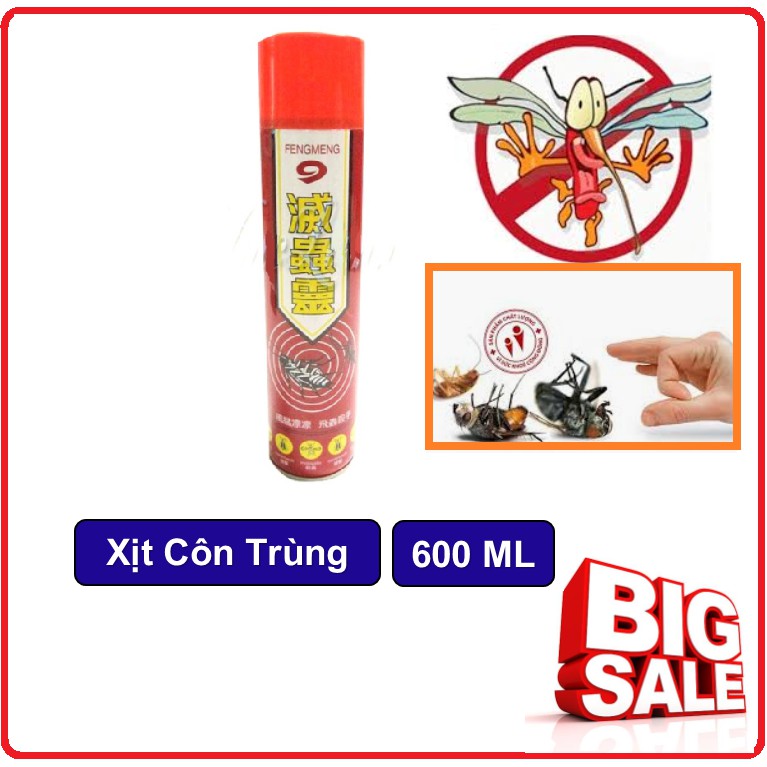 Bình xịt muỗi số 9 chai 600ml