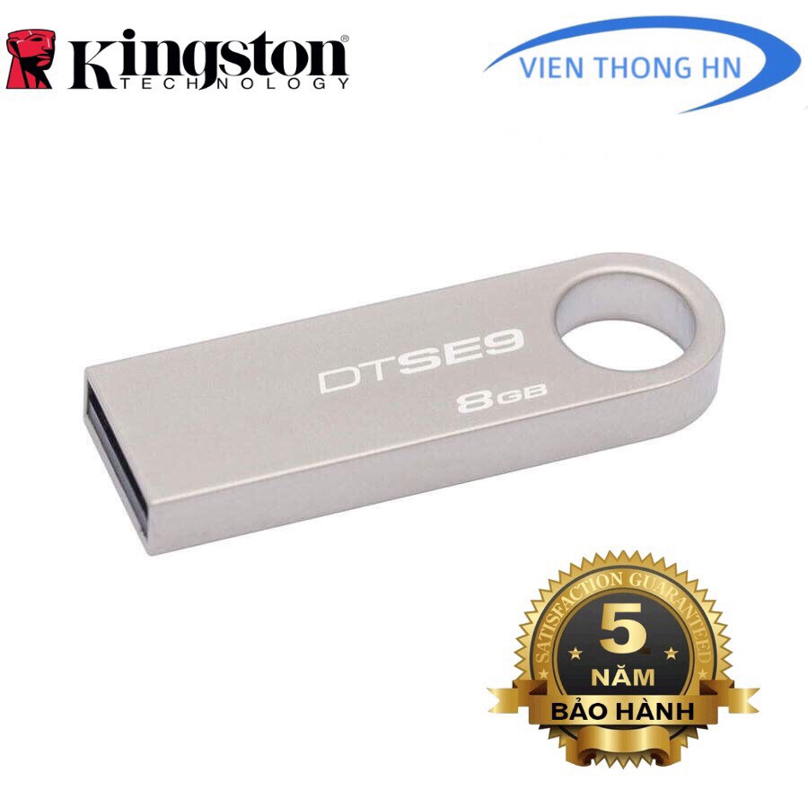 USB 2.0 Kingston DataTraveler SE9 8GB - CÓ NTFS - DUNG LƯỢNG THỰC