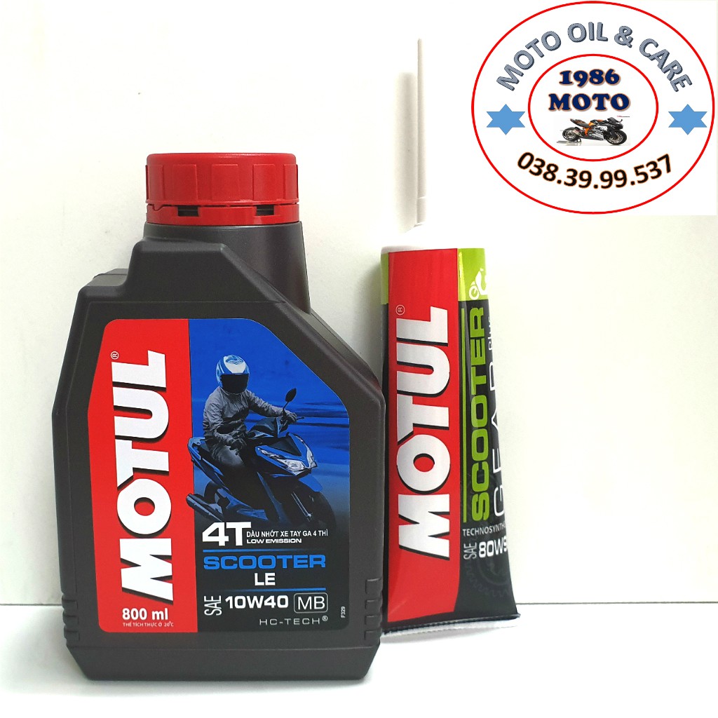 [HCM]Combo nhớt xe tay ga + nhớt láp Motul Scooter Le 10W40 SL MB 800ml chất lượng đảm bảo an toàn đến sức khỏe người sử dụng
