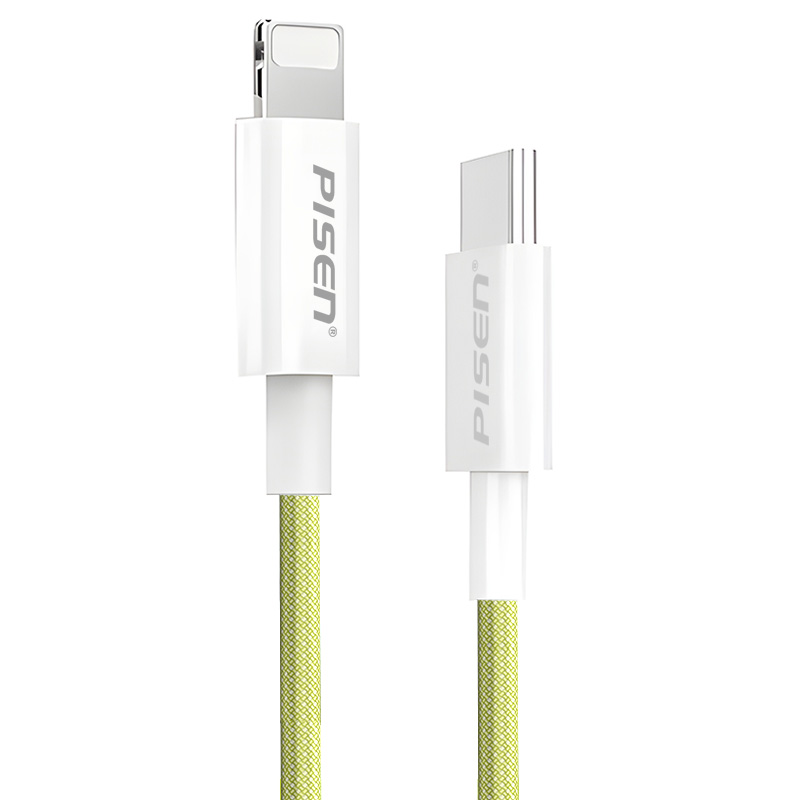 Cáp pisen usb-c to lightning quick colorful 1000mm 	sạc nhanh-23226