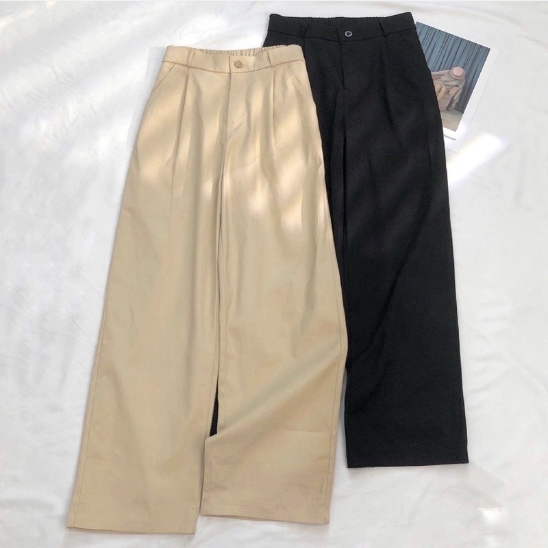 Quần kaki dáng suông nele ullzang