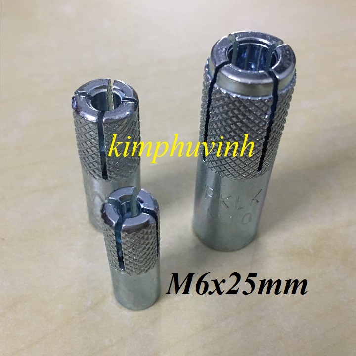 20 con - m6x25mm tắc kê nở - tắc kê nở 6li