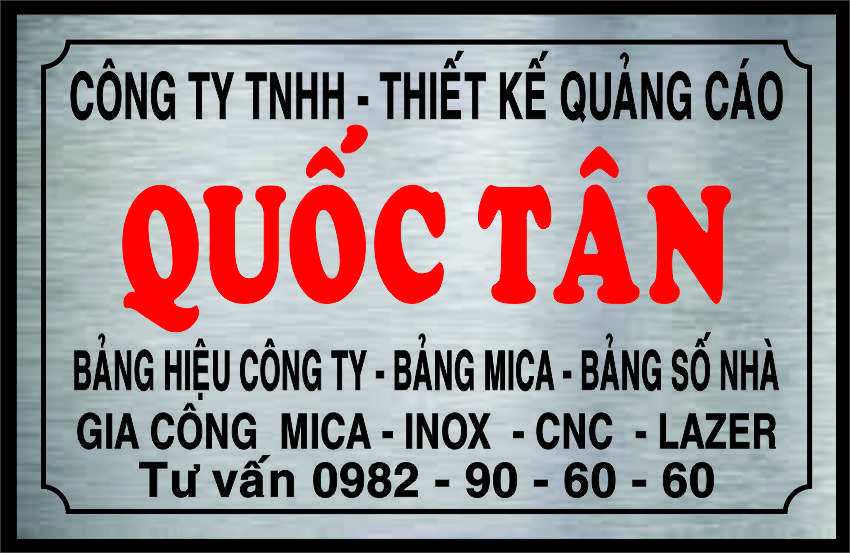 Bảng hiệu - bảng công ty ALu 30x20 cm - Nhận làm bảng hiệu quảng cáo tại HCM - Bảng alu chữ nổi - bảng hiệu led - bảng mica - công trình bảng hiệu vv