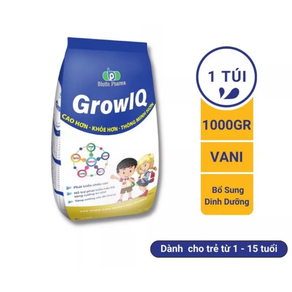 Sữa bột Grow IQ túi 1kg - Siêu tiết kiệm