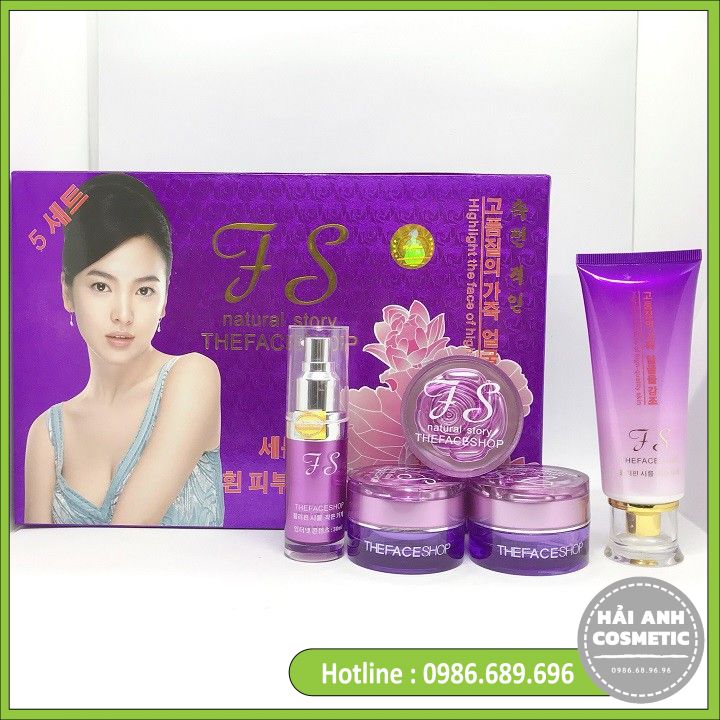 Bộ Mỹ Phẩm The Face Shop Tím Nám, Tàn Nhang, Dưỡng Trắng Da (2in1)