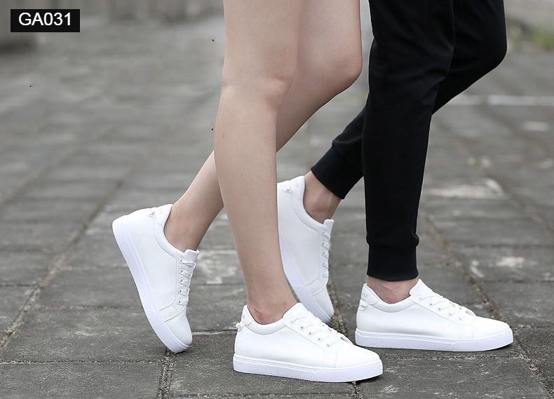 Giày bata mẫu trơn đế cao su êm chân ga031