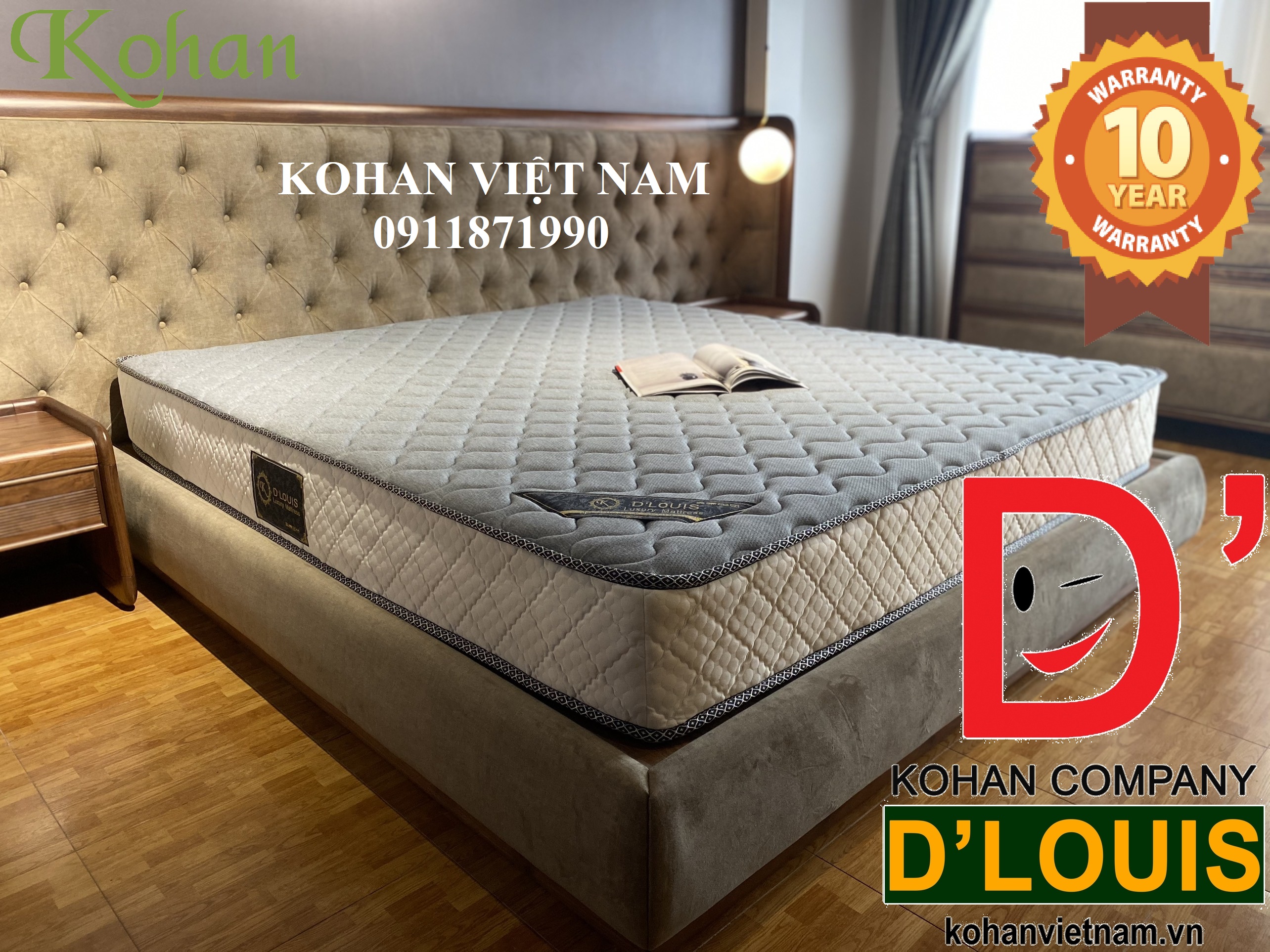 ĐỆM LÒ XO TÚI CUỘN GỌN KOHAN D'LOUIS ROLL EASY - NỆM LÒ XO TÚI CUỘN
