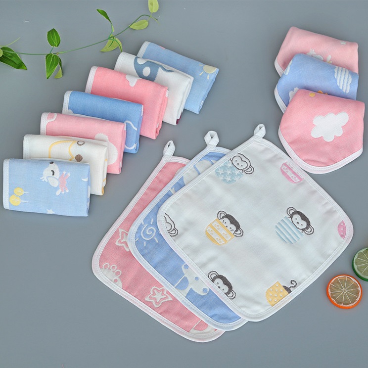 Set 10 khăn sữa sợi tre lớp siêu mềm mịn