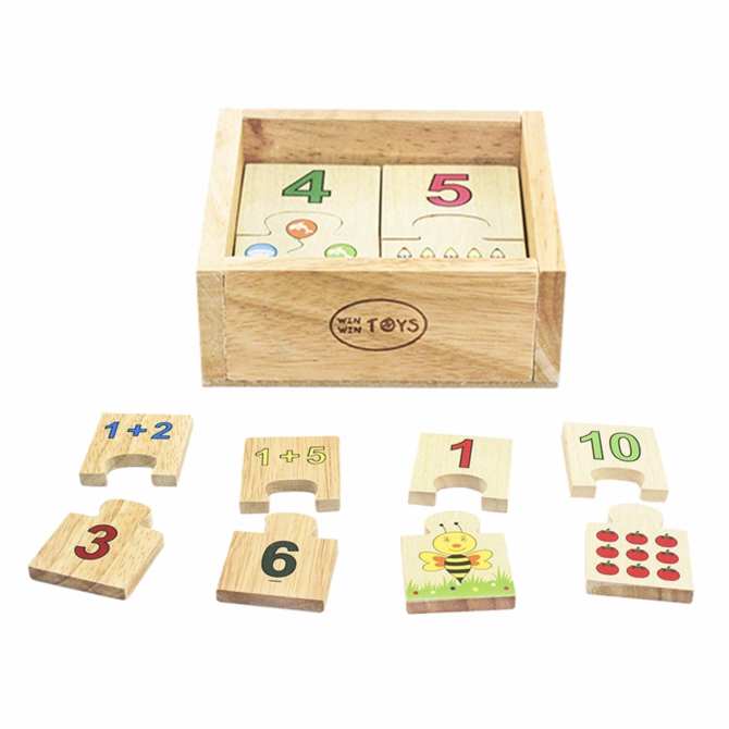 Đồ Chơi Trẻ Em S-Kids, Bộ Ghép Hình Học Số Đếm. Cho Bé Nhận Biết Và Phân Biệt Số Đếm Từ 1-10