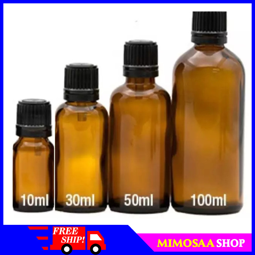 Chai lọ đựng tinh dầu màu nâu - Chai chiết tinh dầu nhiều kích cỡ(10ml-30ml-50ml-100ml), lọ bảo quản tinh dầu - MIMOSAA