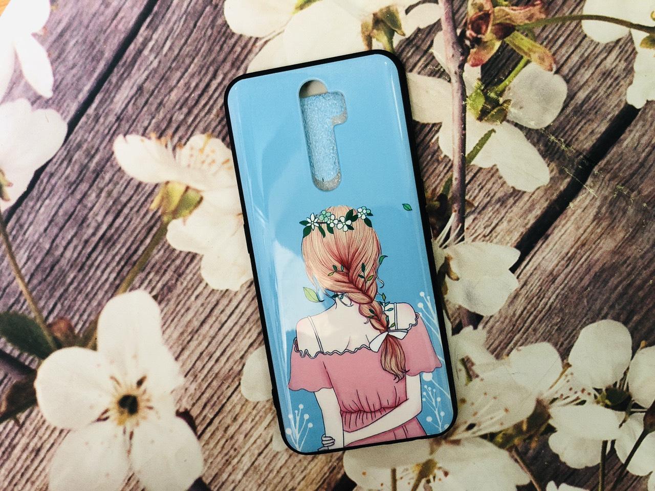 Ốp cứng bóng in hình kute cho oppo a9 2020