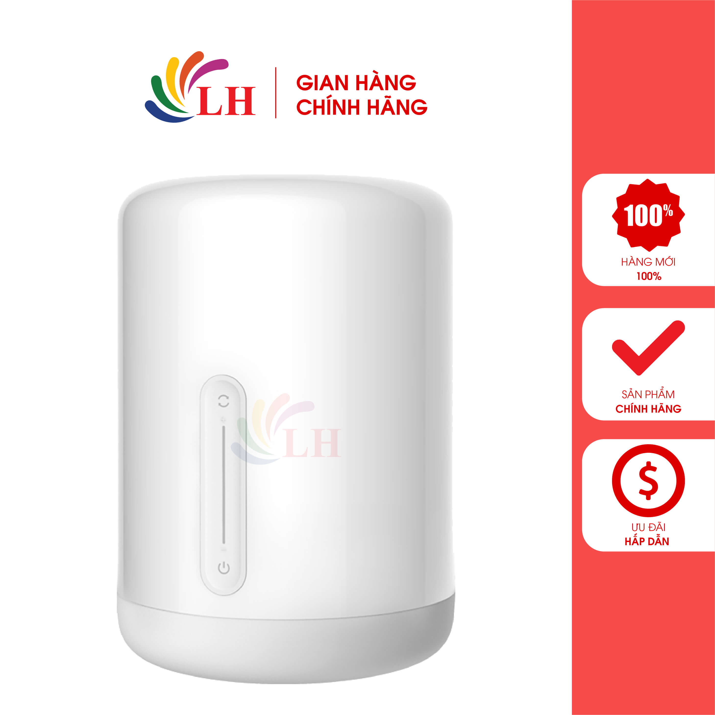 Đèn thông minh xiaomi mi bedside lamp 2 mue4093gl mjctd02yl - hàng chính hãng - thiết kế tinh tế, sang trọng, kết nối đồng bộ app mihome