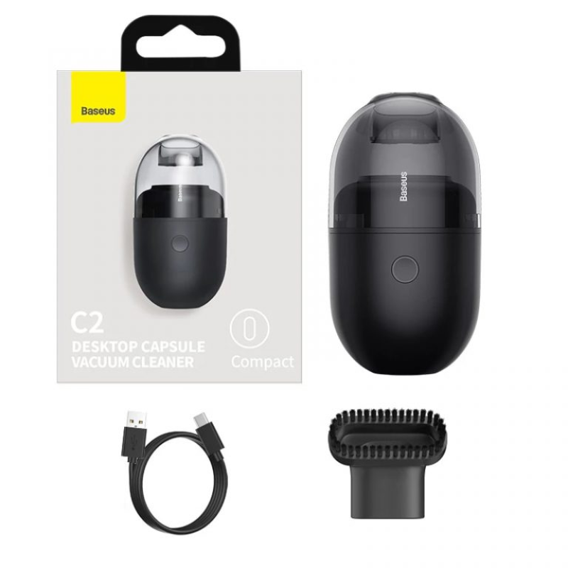 Máy hút bụi mini cầm tay Baseus C2 Desktop Capsule Vacuum Cleaner