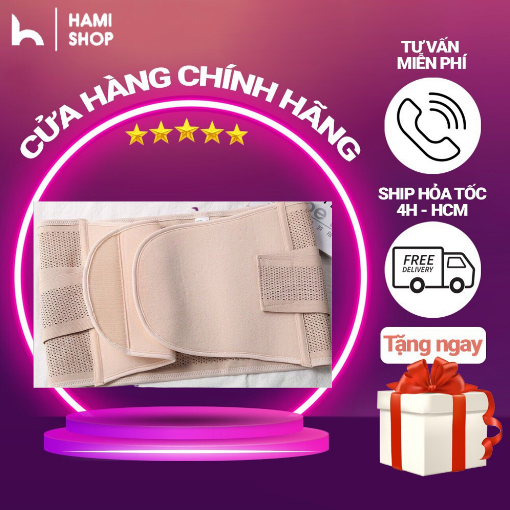 Gen nịt bụng sau sinh giúp giảm cân,thải mỡ,eo thon gọn nhanh,đai nịt quấn bụng dày dặn bản to thông thoáng, chống cuộn.