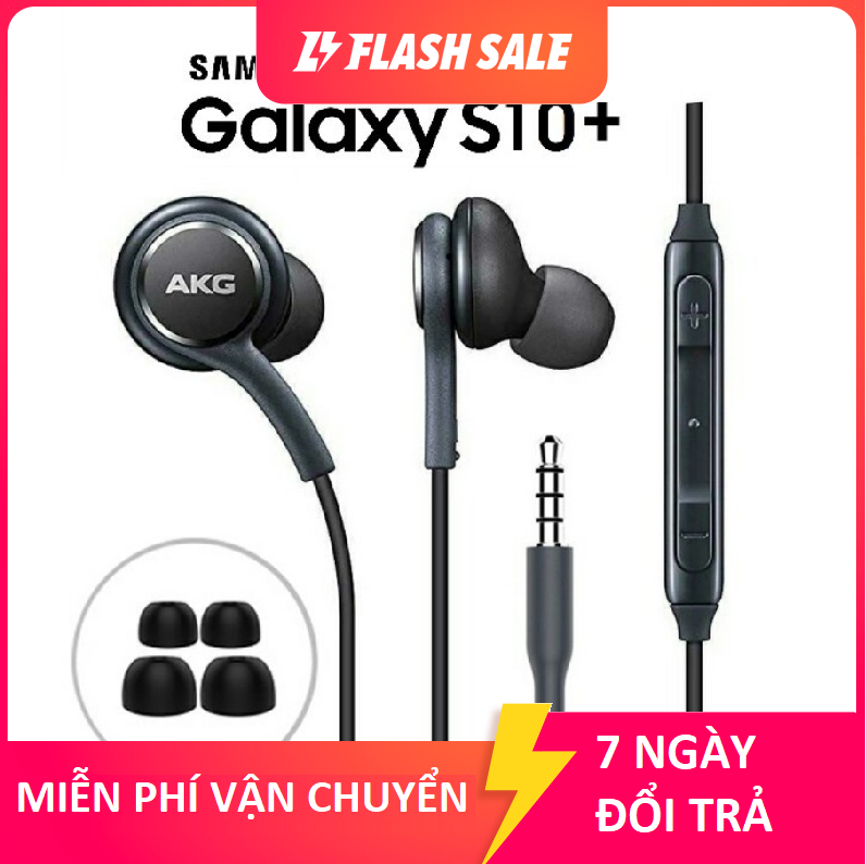 Tai Nghe Nhét Tai AKG S10 Full Box KÈM NÚM PHỤ tai nghe có dây âm thanh siêu hay, dây dù chống rối, tai nghe jack 3.5mm tương thích các dòng điện thoại có jack tròn cắm tai nghe, laptop, ipad