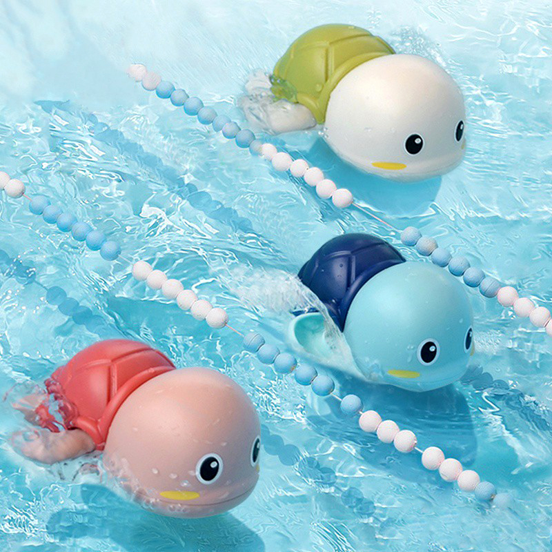 COMBO 3 Rùa Bơi đồ chơi vặn cót biết bơi trong nước siêu dễ thương, dùng cho bé chơi trong nhà tắm