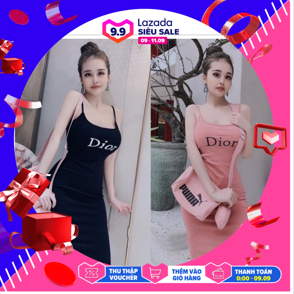 Váy đầm nữ ôm body hai dây siêu sexy lh49