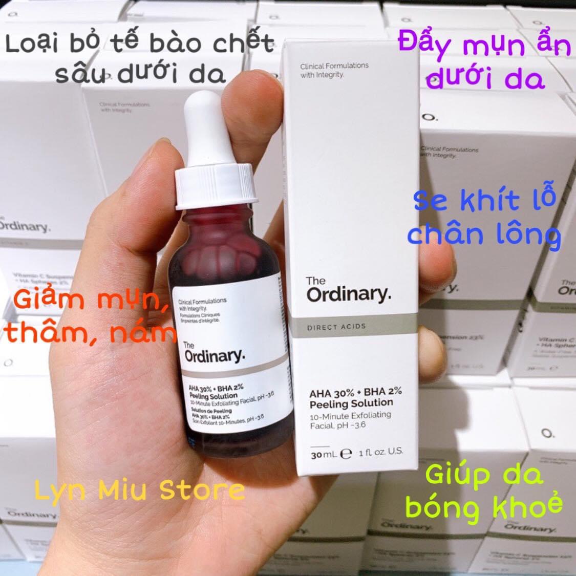 Tinh chất tẩy da chết to aha 30% bha 2% peeling solution