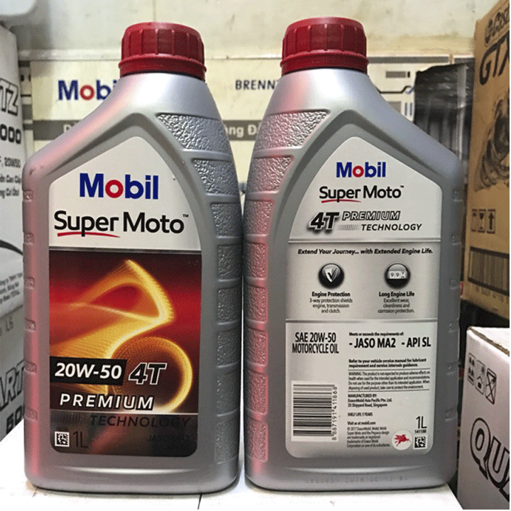 [HCM]DẦU NHỚT MOBIL 20W50 SUPER MOTO 1L DÀNH CHO XE SỐ DẦU NHỚT XE MÁY NHẬP KHẨU