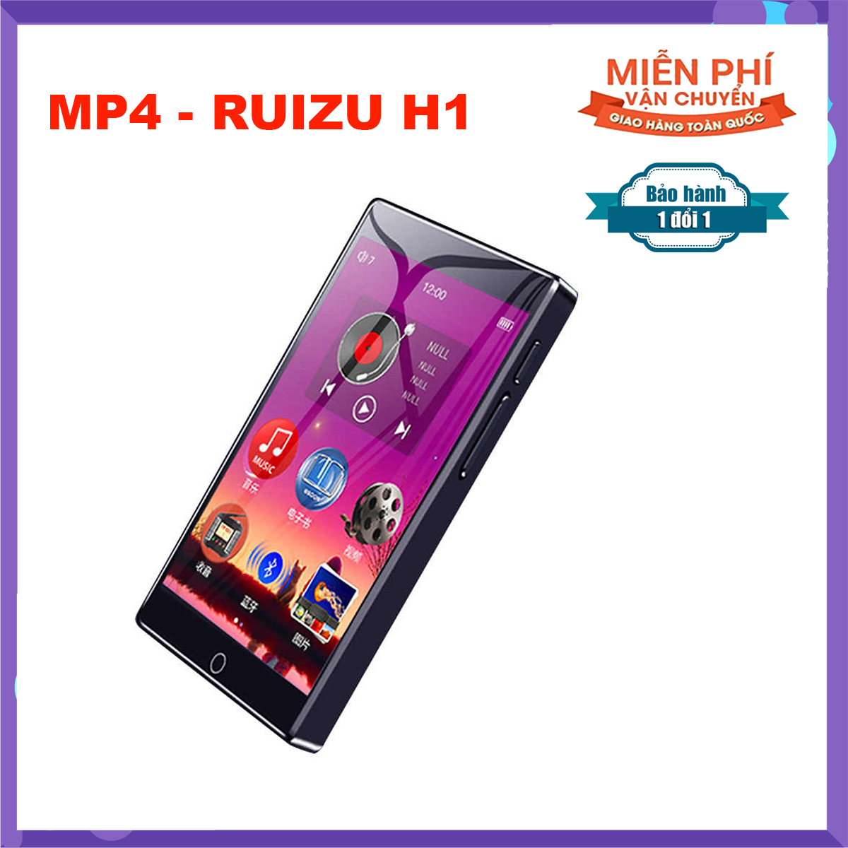 Máy nghe nhạc Bluetooth RUIZU H1 8G màn hình cảm ứng