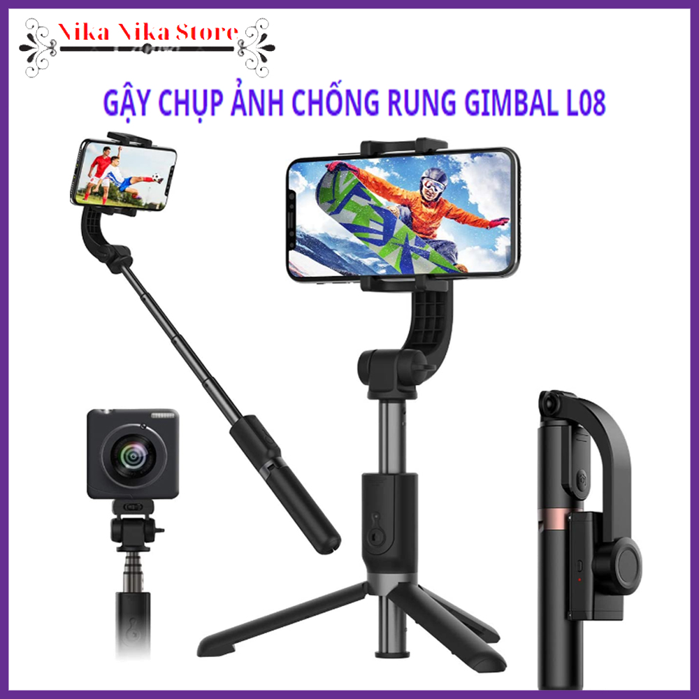 Gimbal chống rung cho điện thoại - Gậy Chống Rung Gimbal Stabilizer L08 - Gậy chụp ảnh Gimbal L08 chống rung hỗ trợ quay Video chuyển động cho Livestreamer vloger