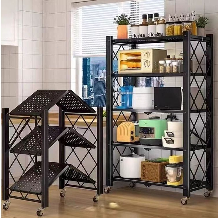 MIKI Kệ Gấp Gọn Đa Năng KỆ BẾP để lò vi sóng Kệ Để Đồ Nhà Bếp 3 / 4 / 5 tầng