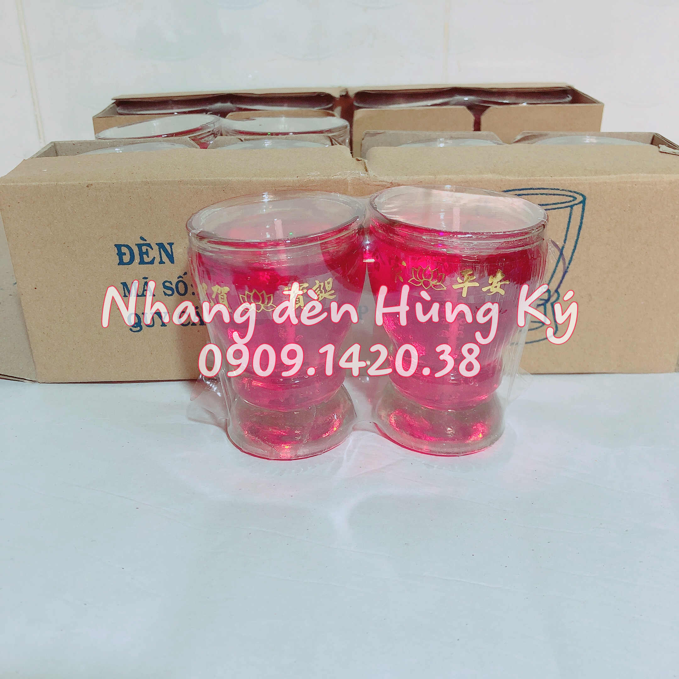 Đèn cầy ly 33 - a19