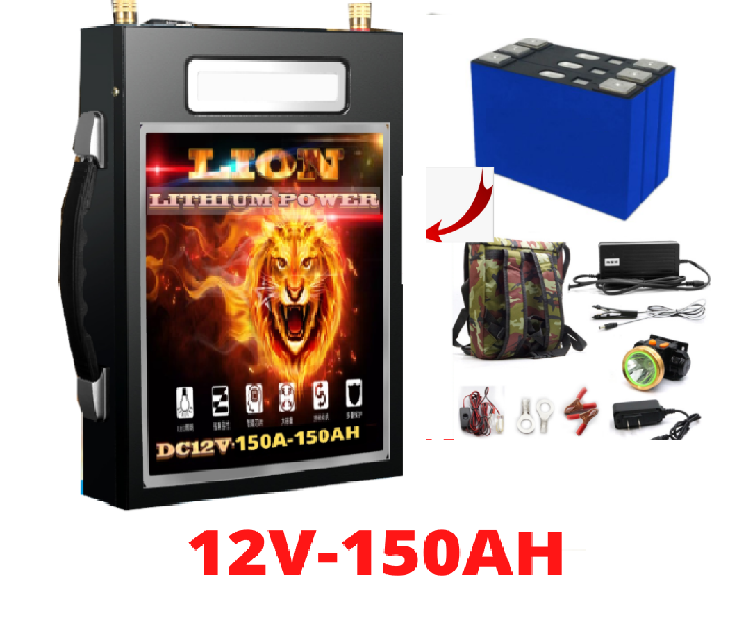 Pin lithium LION 12V - 150Ah Lưu Trữ Công Suất Lớn