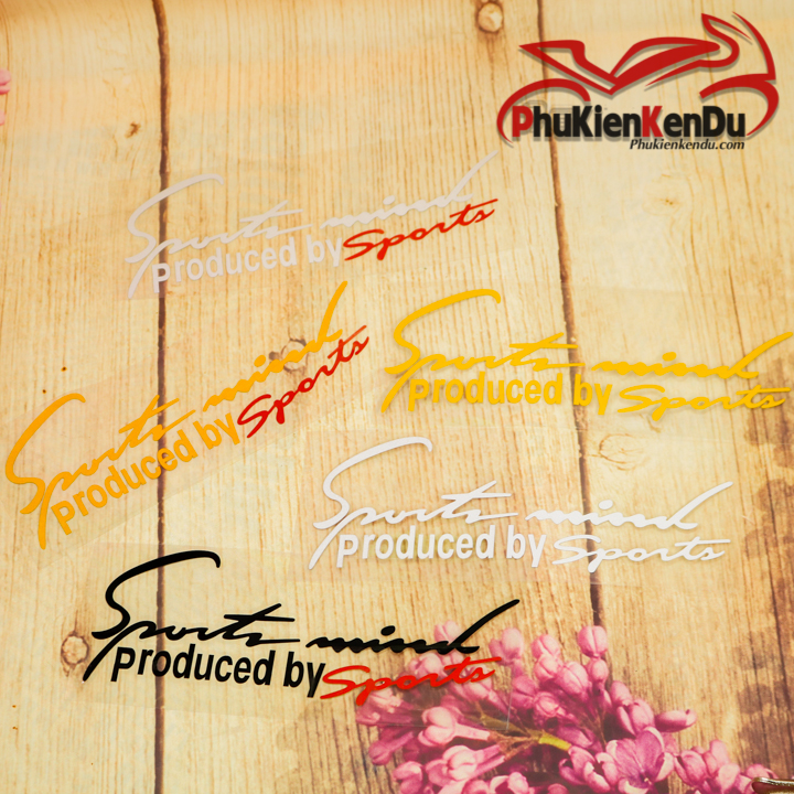 TEM DÁN Ô TÔ CHỮ KÝ SPORT MINT PRODUCED BY SPORT COMBO 2 TẤM