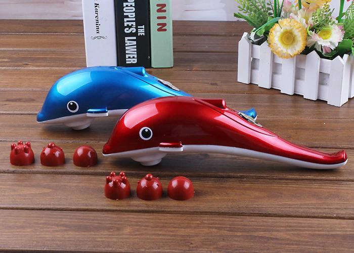 Máy Massage Mini Cầm Tay Cá Heo 3 Đầu