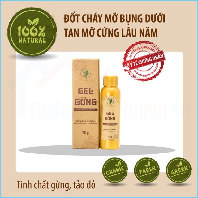 Gel gừng massage tan mỡ bụng lâu năm 70gr - wonmom nam1