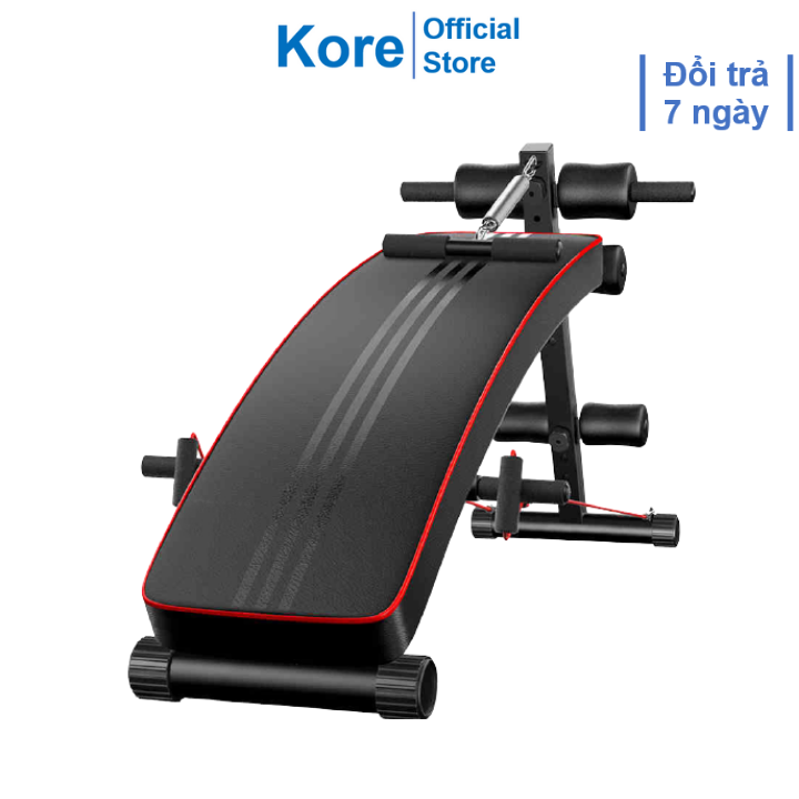 Ghế tập bụng đa năng, ghế tập cơ bụng cong kết hợp nhiều bài tập, tự do điều chỉnh vị trí tập
