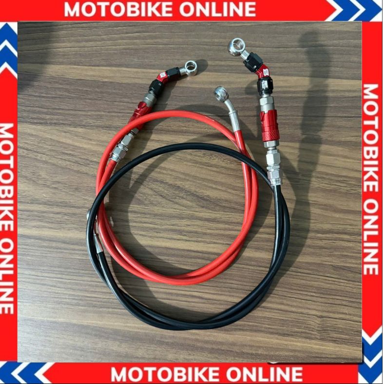 Dây dầu Sau 65 cm Ngắt đỏ đầu 45 độ 2 đầu đen + đỏ