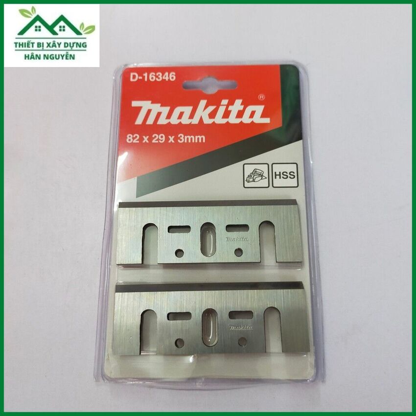 Lưỡi bào gỗ Makita D-16346 82mm dùng cho máy bào gỗ cầm tay,bộ 2 lưỡi