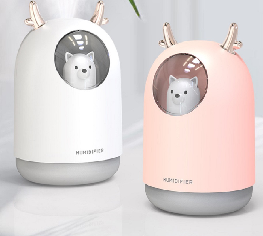 Máy tạo độ ẩm sạc usb hình gấu M106 Máy xông hơi tinh dầu Máy xông mặt Máy tạo ẩm