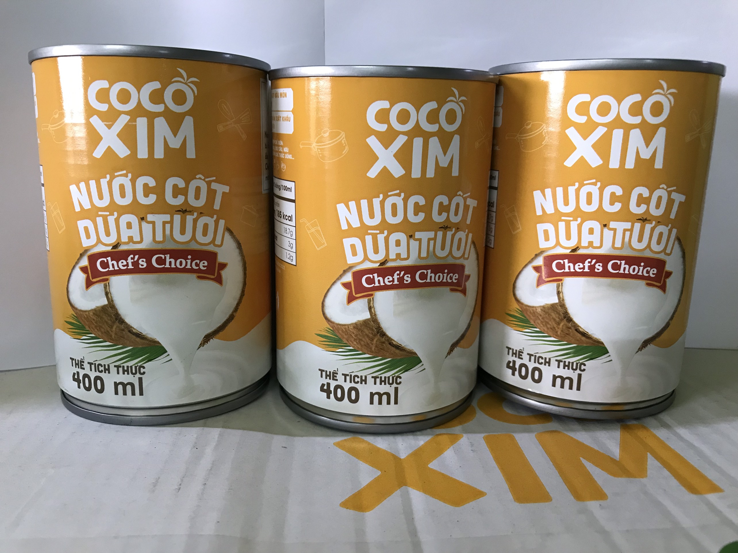 Combo 3 Lon Nước Cốt Dừa Tươi CoCo Xim 400ml