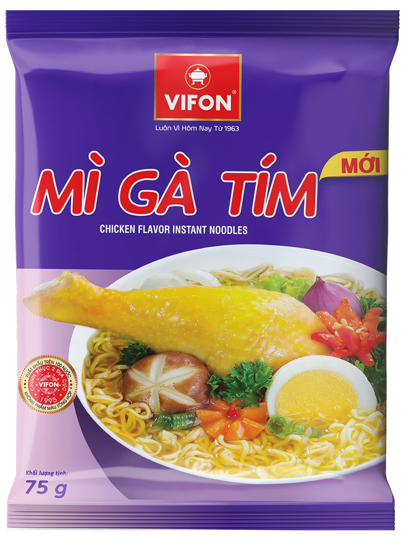  10 gói Mì Gà Tím 