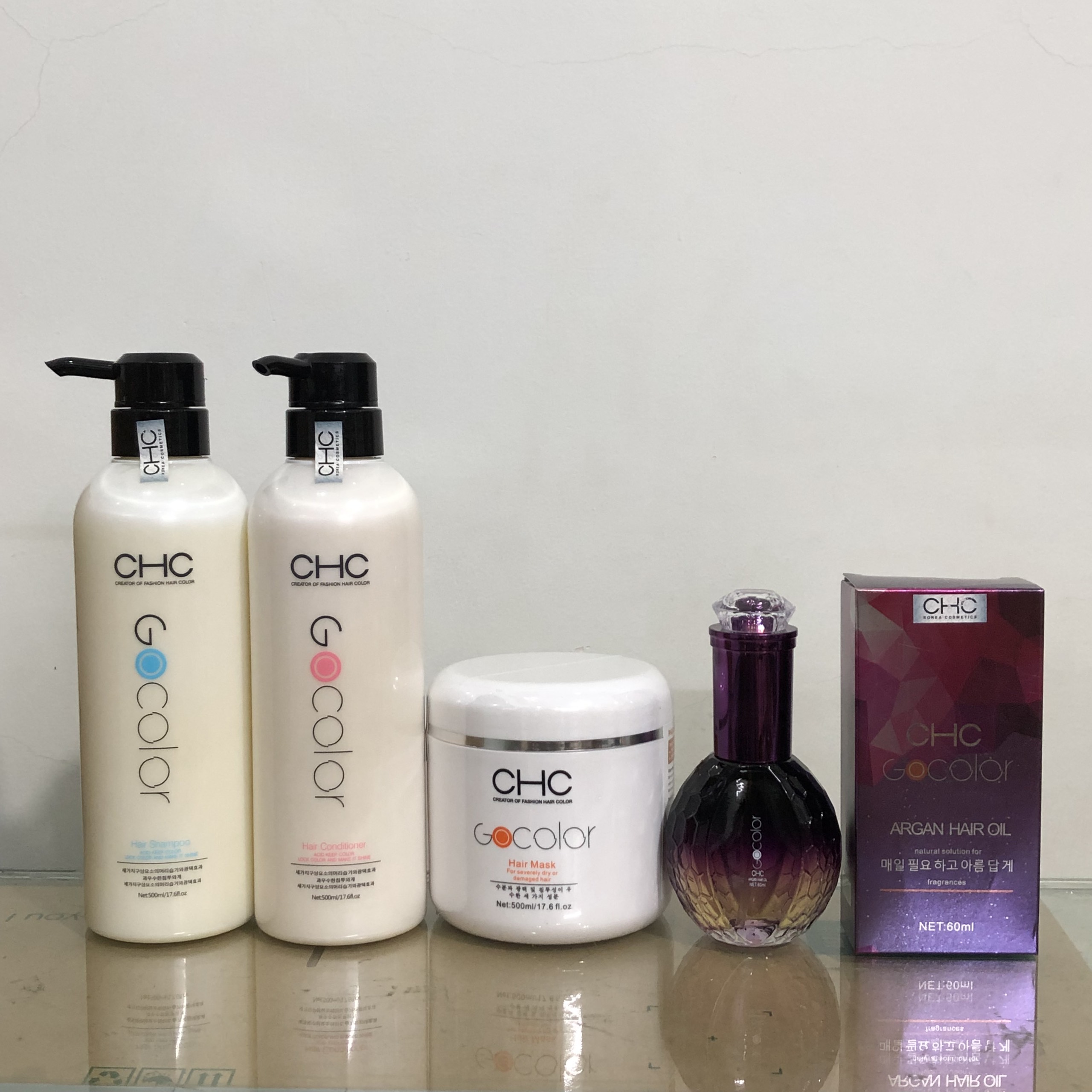 [Tặng mũ trùm] BỘ CHĂM SÓC TÓC CHC GOCOLOR KOREA PHỤC HỒI TẠI NHÀ (GỘI XẢ Ủ SERUM)