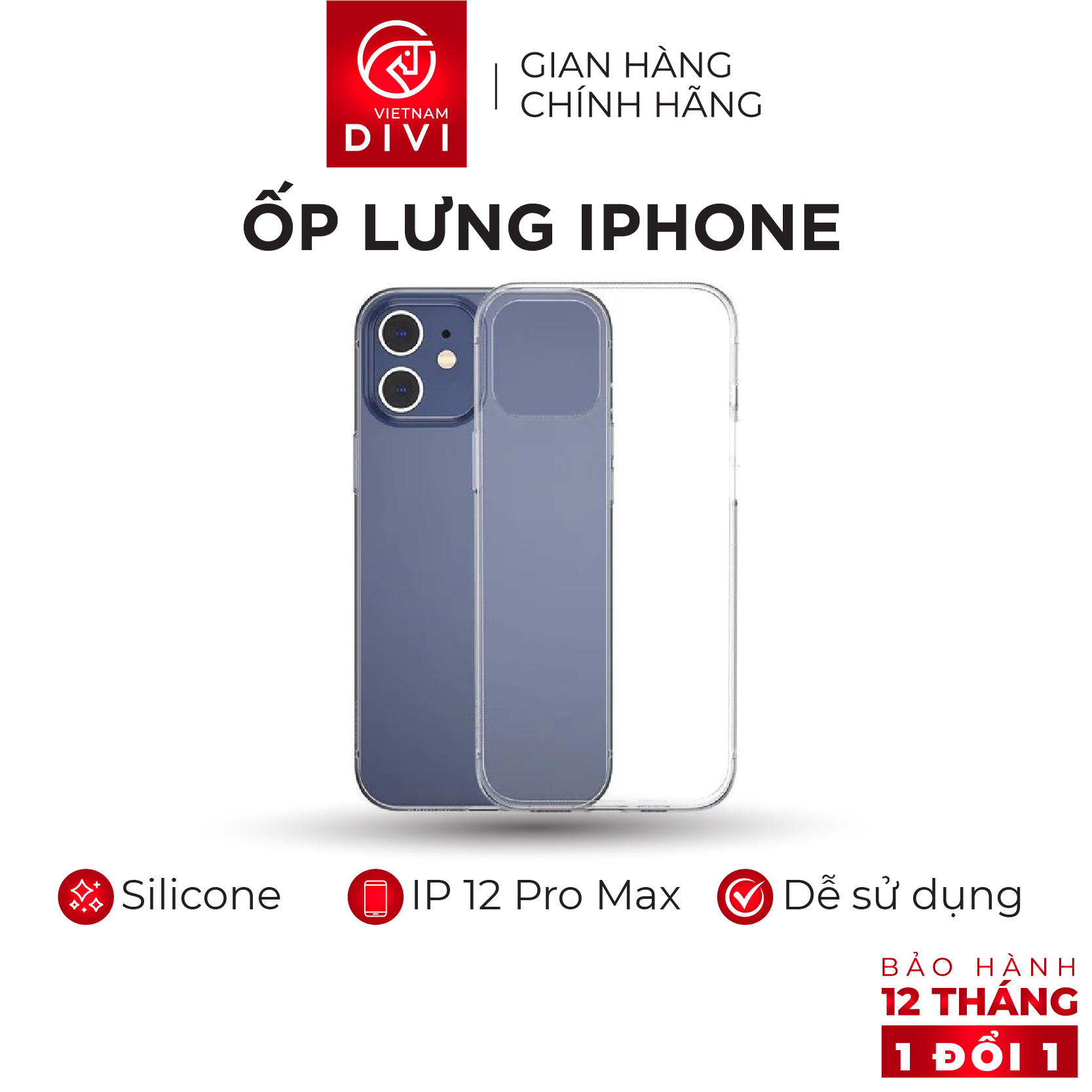 Ốp Lưng iPhone Chuyên Dụng Cho iPhone 12 Pro Max DIVI P6586 Chất Liệu Vỏ Mềm Thẩm Thấu Bức Xạ Cao Siêu Bền Đẹp Nhiều Màu Để Chọn Lựa - Hàng Chính Hãng