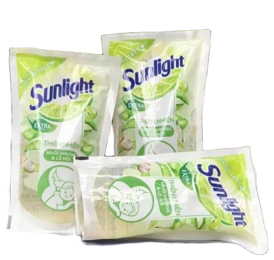 [Chính hãng] Combo 3 bịch nước rửa chén Sunlight thiên nhiên muối khoáng và lô hội 550g 1 bịch